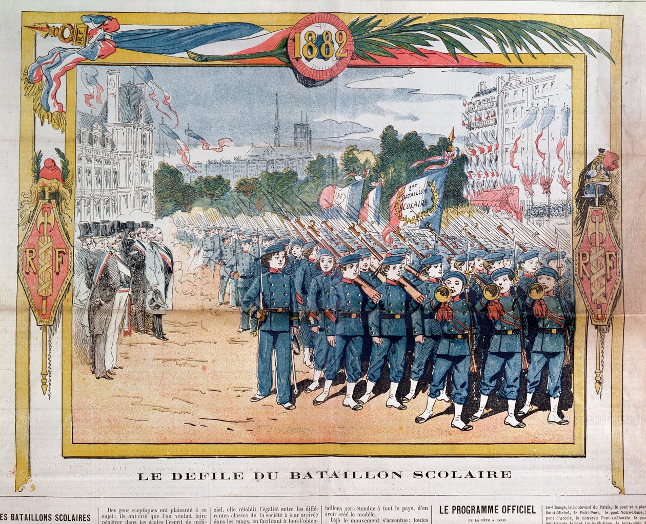 Marcha dos Batalhões Escolares em 14 de julho de 1882 de French School
