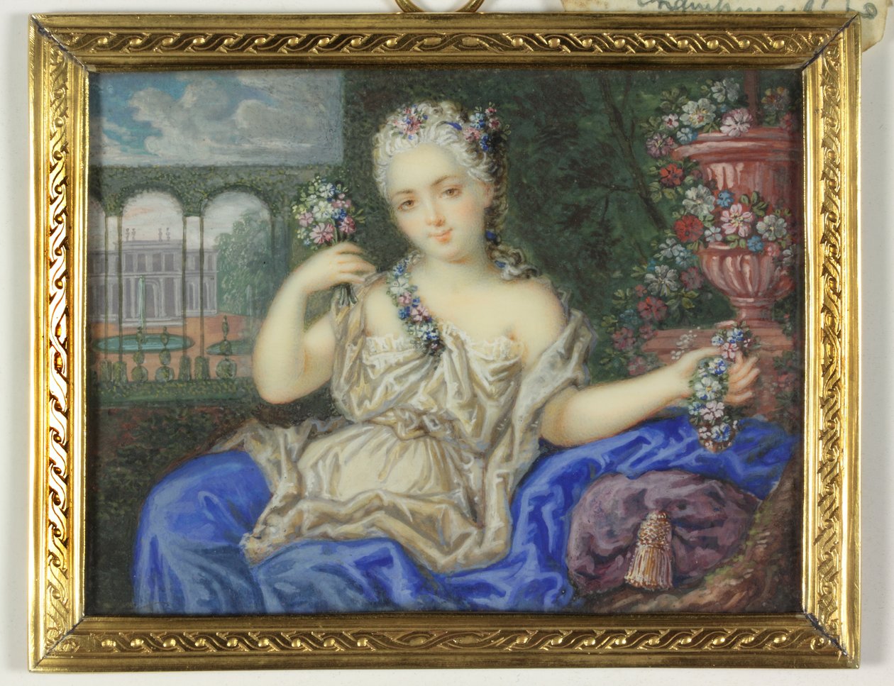 Marie Desmares, Madame Champmesle (esmalte) de French School