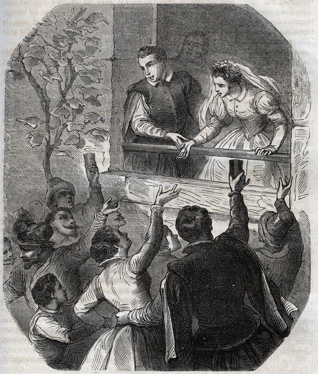 Casamento de Martin Guerre (cerca de 1524) e Bertrande de Rols em Artigat (Ariege) em 15 de Maio de 1539. Gravura de 1871 em "Histoire Des Cocuses Celebres" de Henry de Kock (1819-1892). de French School