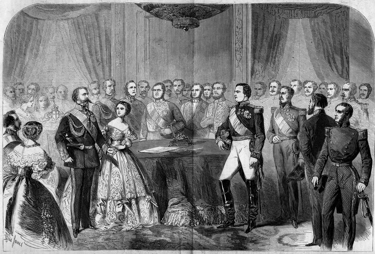 Casamento do Príncipe Napoleão (1822-1891) e da Princesa Clotilde de Sabóia (1843-1911) de French School