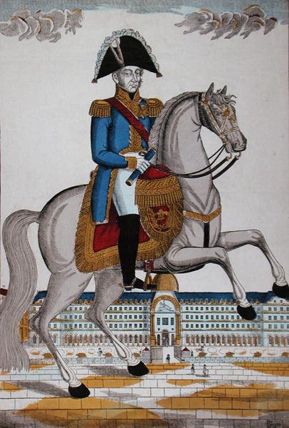 Marechal da França em traje de desfile (lito colorido) de French School