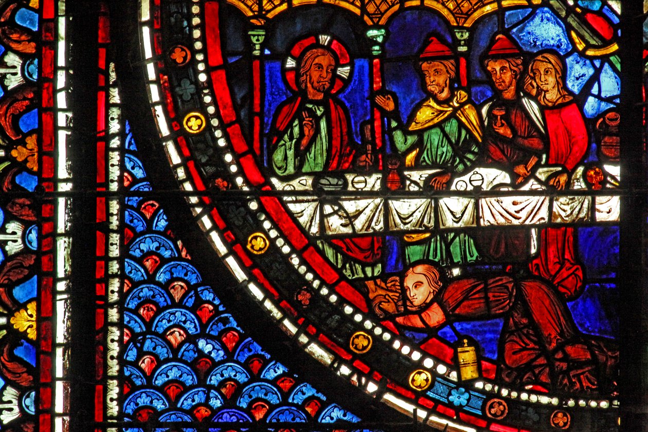 Janela de Maria Madalena: Maria na casa de Simons (w46) de French School