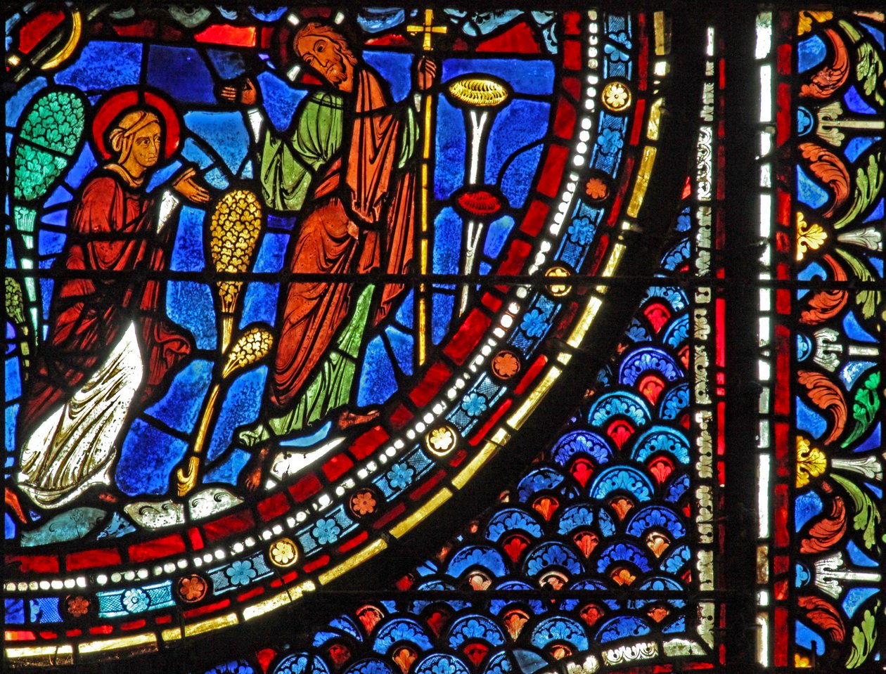 Janela de Maria Madalena: A Ressurreição - Noli Me Tangere (w46) de French School