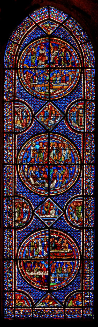 Janela de Maria Madalena: cenas de sua vida (w46) de French School