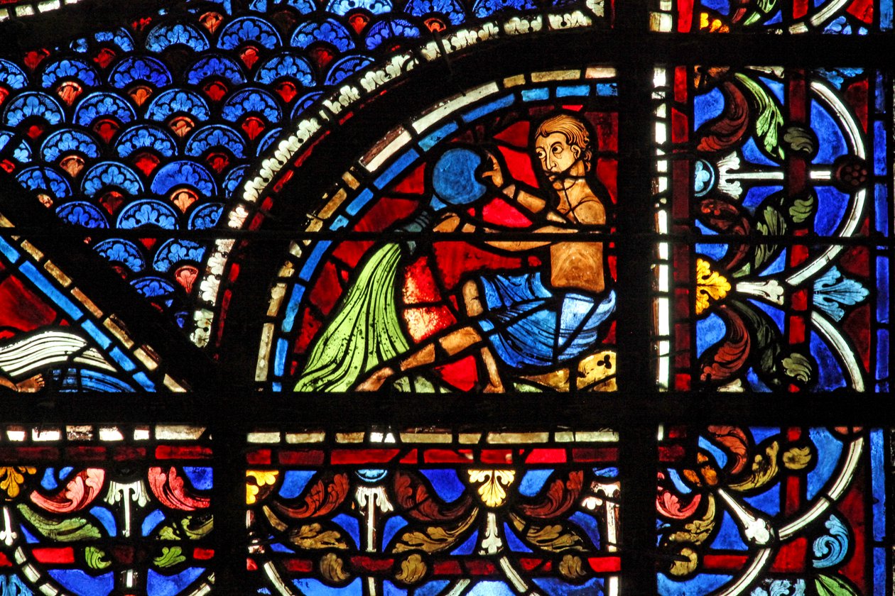 Janela de Maria Madalena: os doadores - agentes de água (w46) de French School