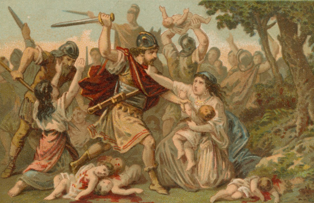 Massacre dos Inocentes (cromolitografia) de French School