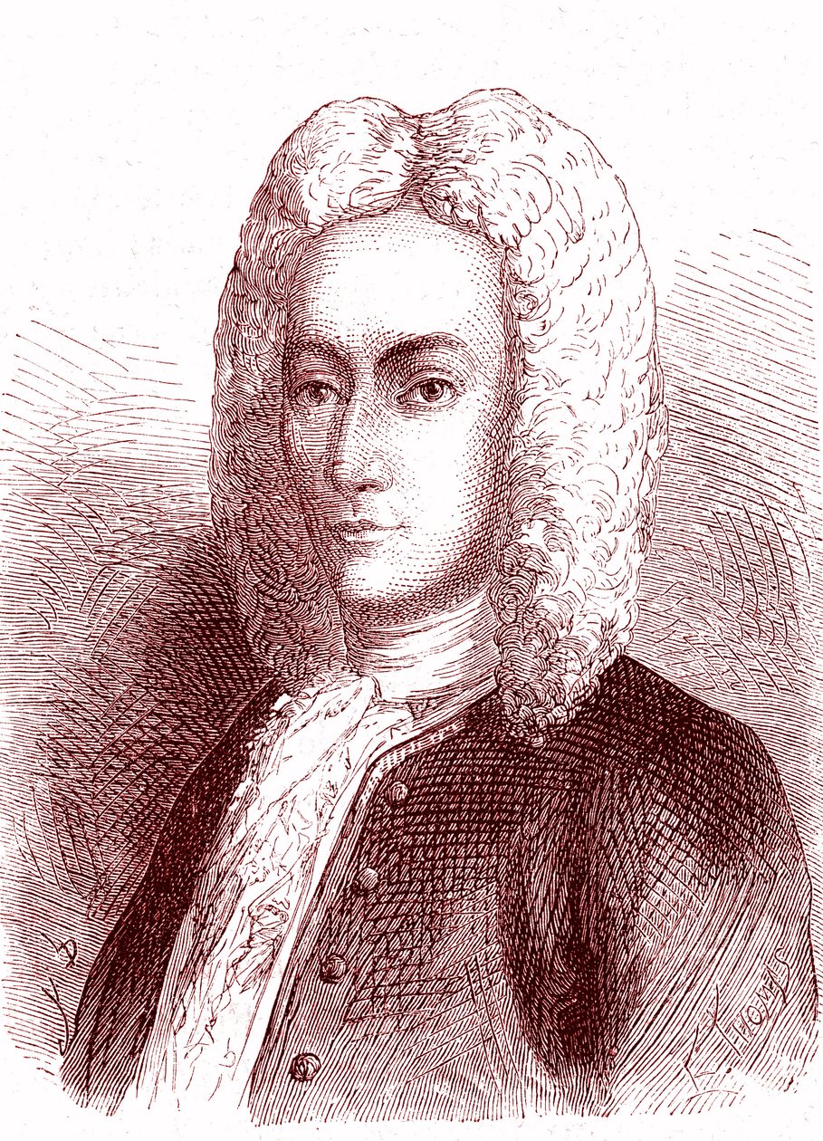 Mathieu DUTILH, físico francês, fez em 1715 (electricite, para-raios). de French School