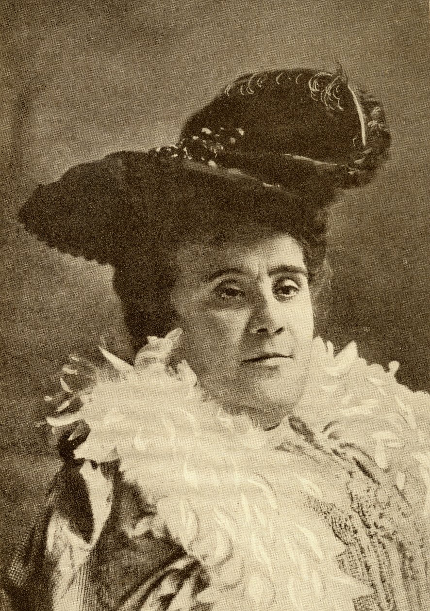 Matilde Serao (1856-1927) (litho) de French School