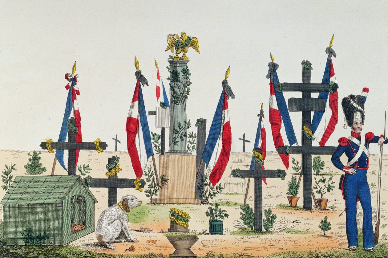 Medor, o cão fiel do Louvre, c.1831 de French School