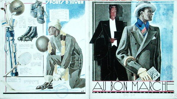 Moda Masculina para Esportes de Inverno, de "Au Bon Marche de French School