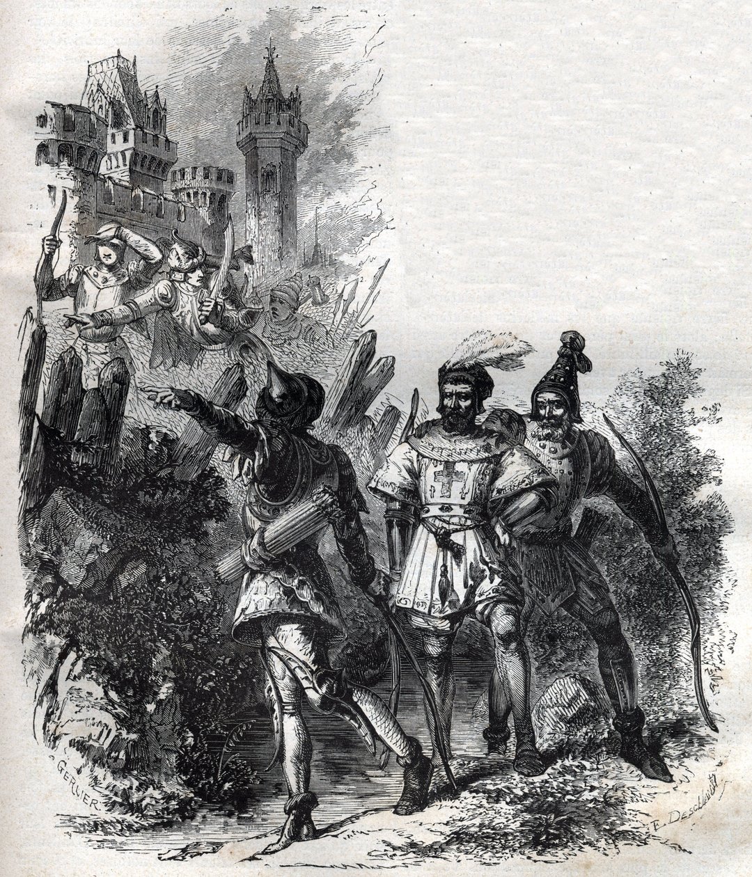 Mercenários e bandidos do Papa Clemente VI (Peter Roger de French School