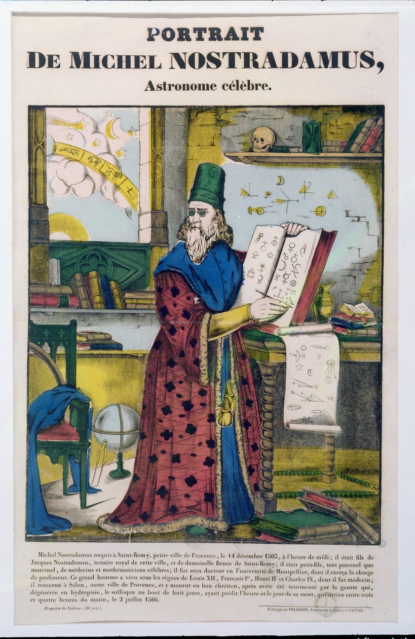 Michel Nostradame (Nostradamus) (1502-66) c.1840 de French School