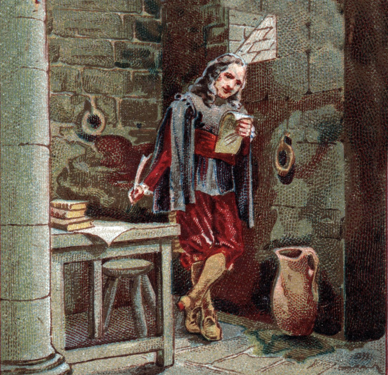 Michel de Marillac (1563-1632) encerra no castelo de Chateaudun. de French School