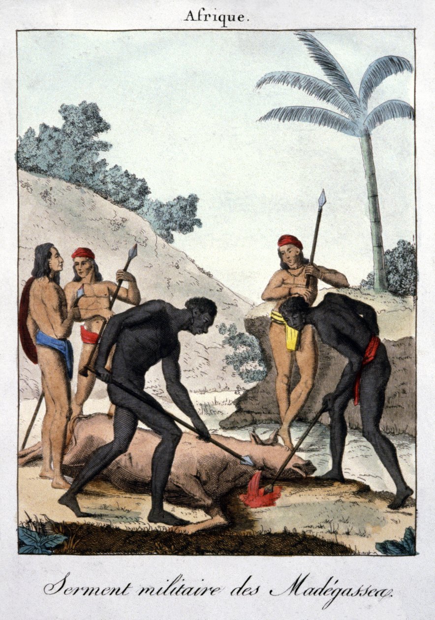 Juramento militar dos soldados malgaxes de French School
