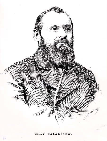 Mily Alekseyevich Balakirev (1837-1910), ilustração de 