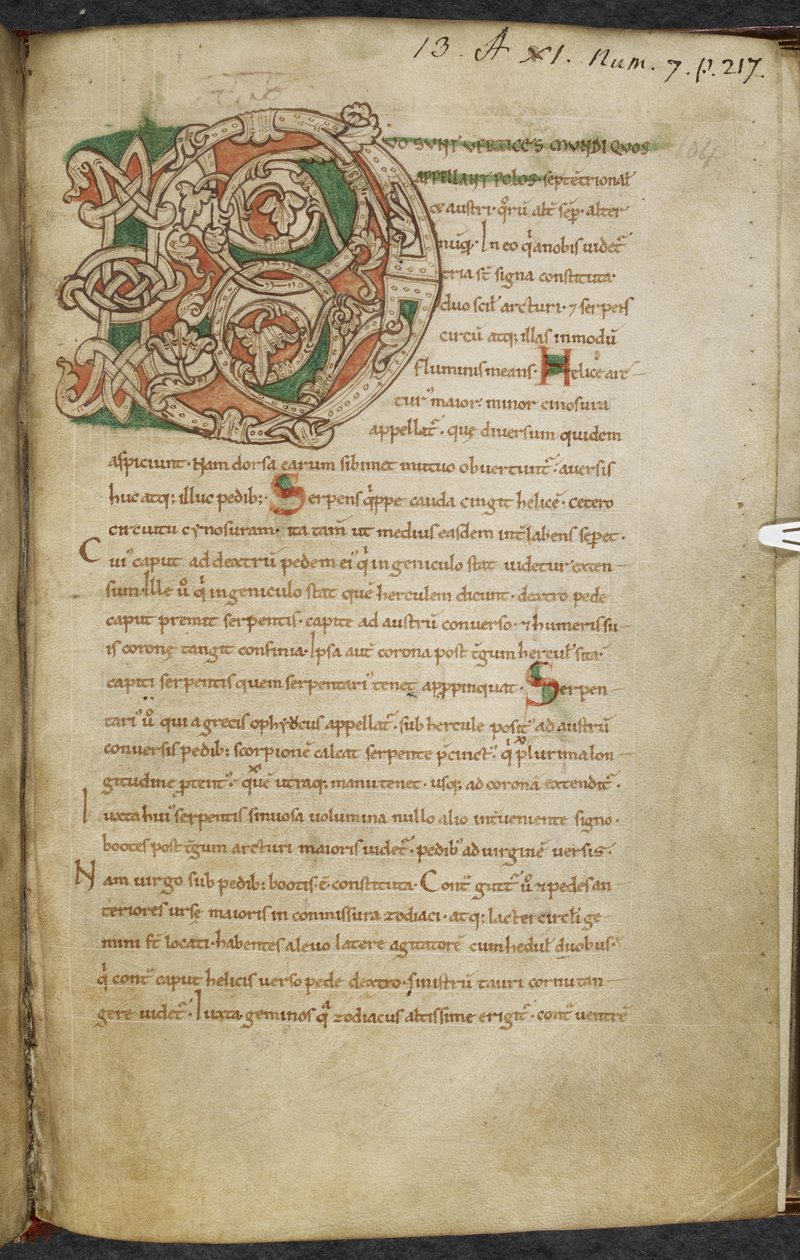 Miscelânea de obras sobre informática e astronomia, Royal MS 13 A XI de French School
