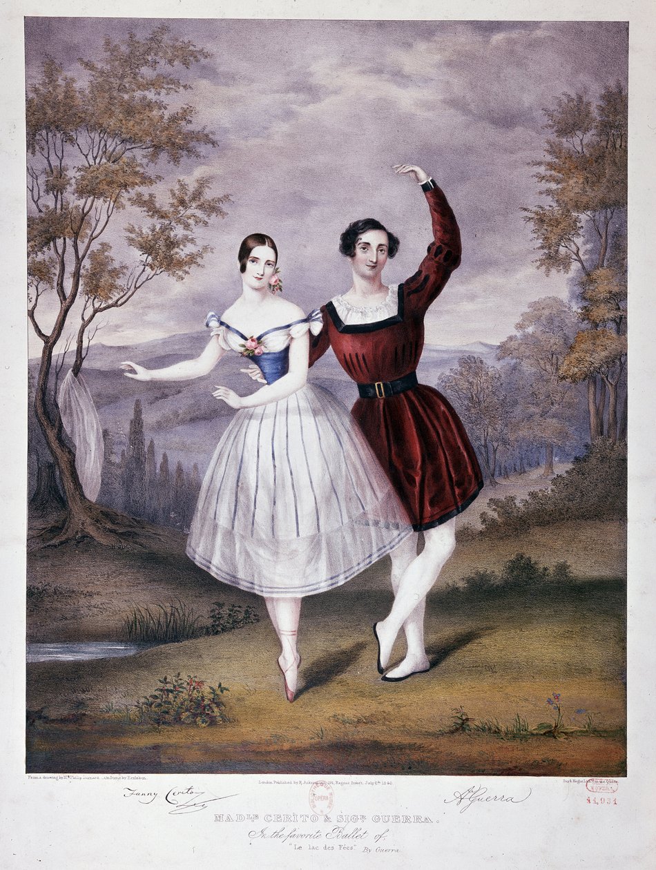 Miss Guerra e M. Guerra em "O Lago das Taxas", bailado dado à Ópera de French School