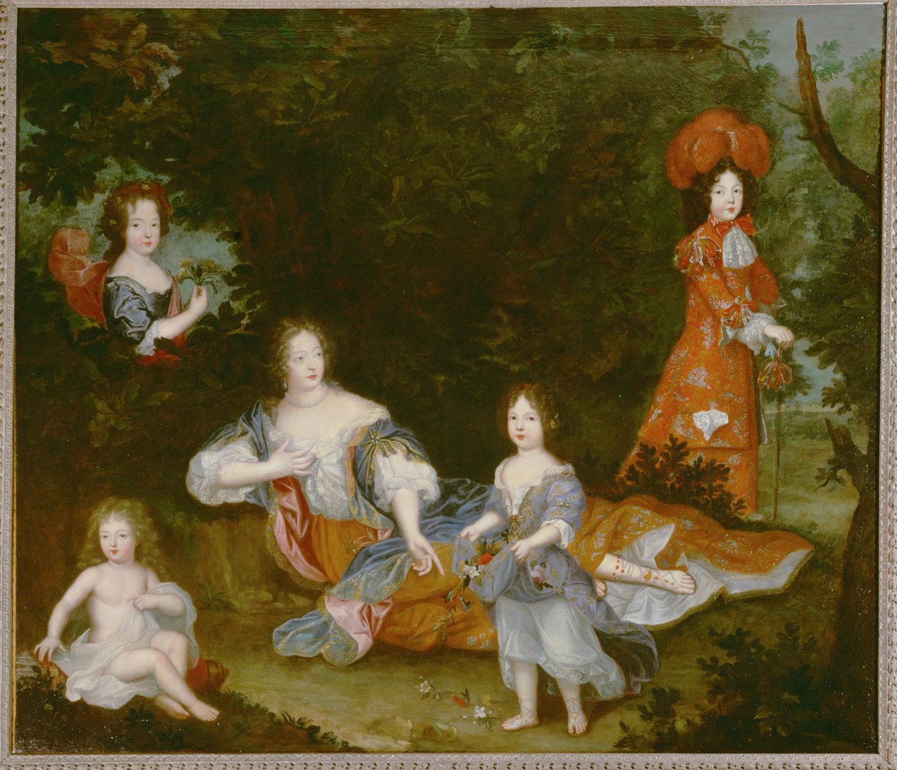 Mme. de Montespan, amante de Luís XIV ... (pintura sobre tela) de French School