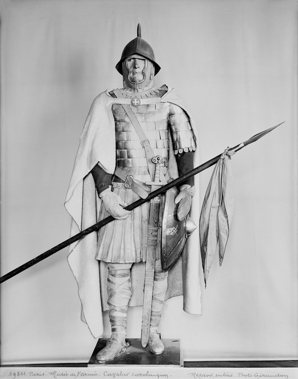 Modelo de um cavaleiro carolíngio de French School