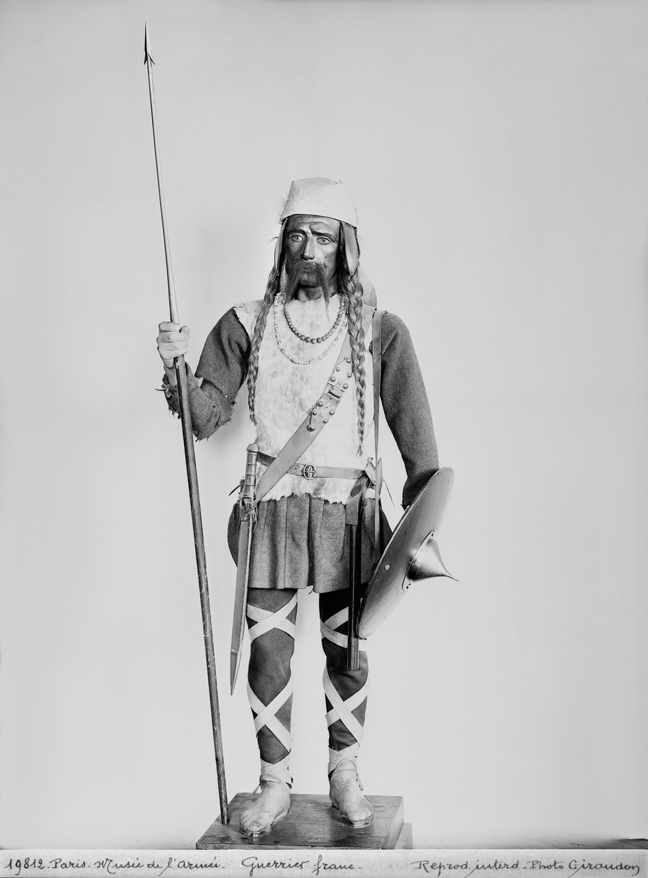 Modelo de um guerreiro franco de French School