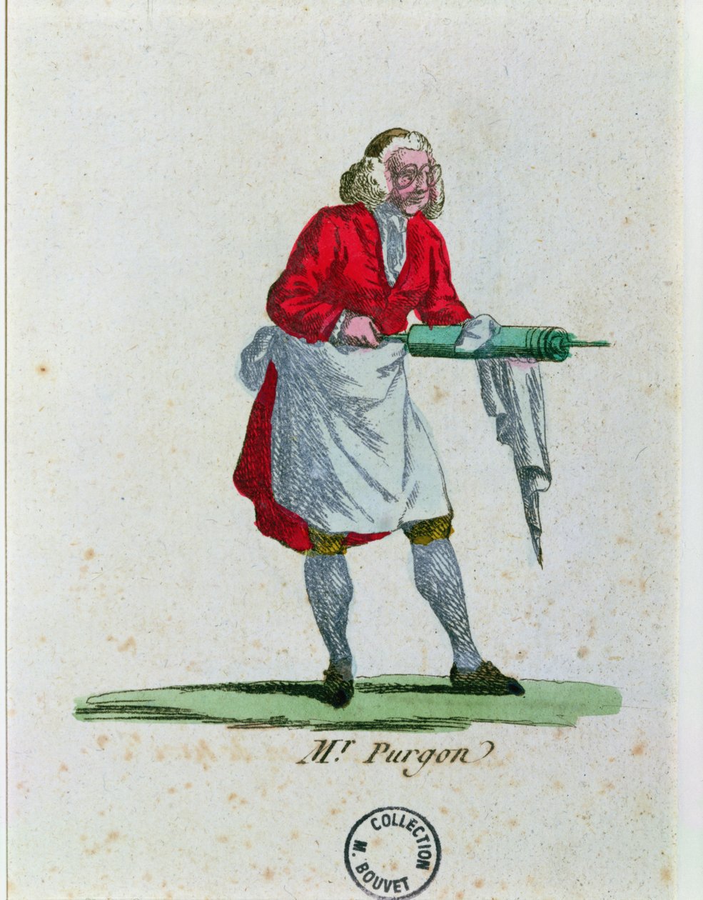 Monsieur Purgon, de The Imaginary Malice, de Molière (1622-73) de French School