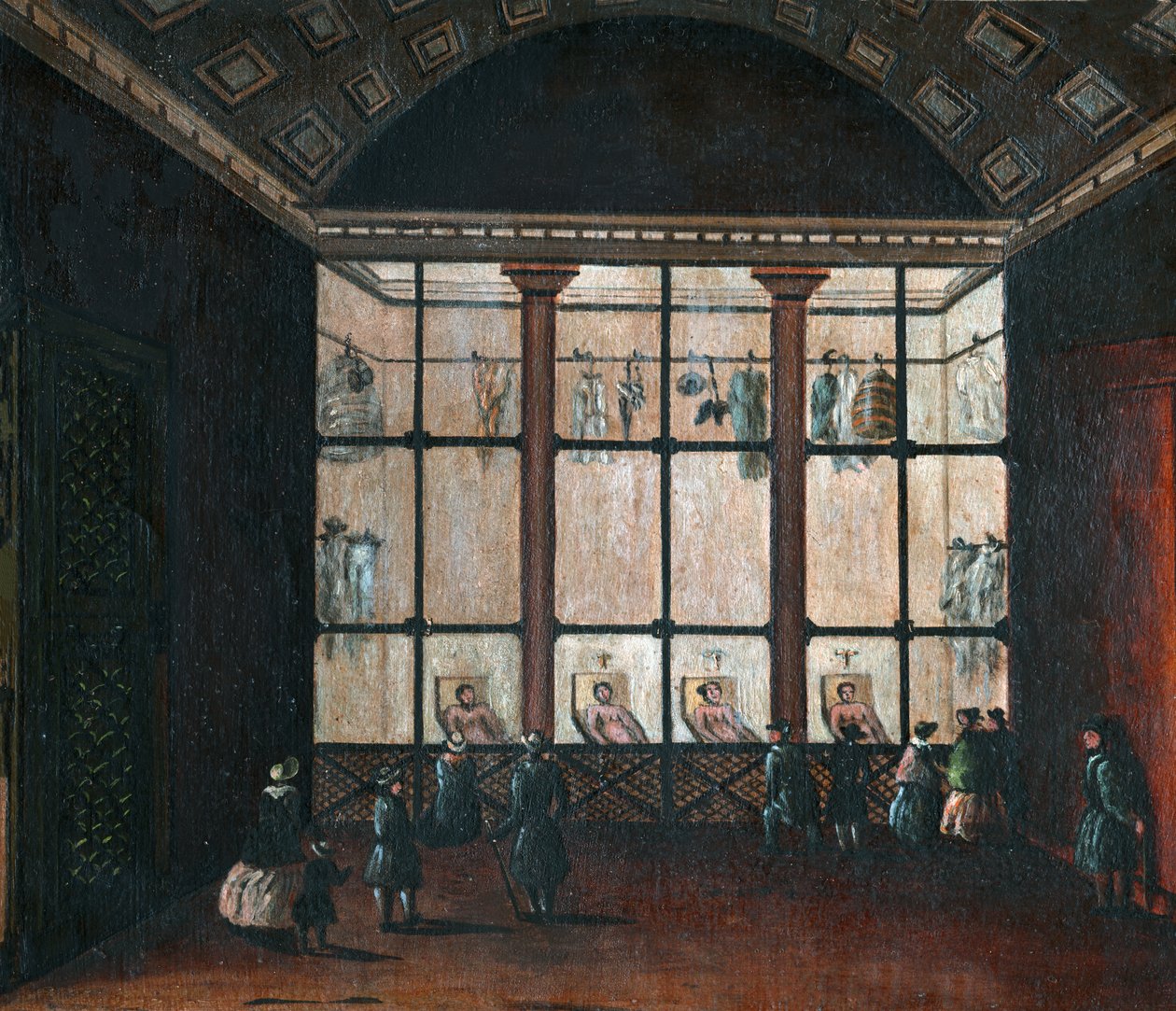 Morgue em Paris (Pintura de French School