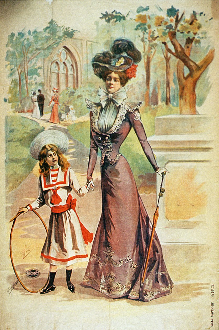 Mãe filha, passeio de French School