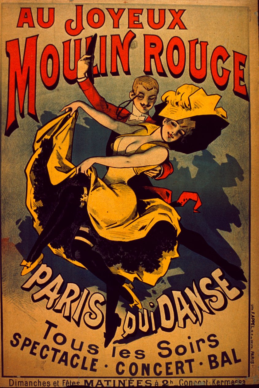 Moulin Rouge, 1890-99 de French School