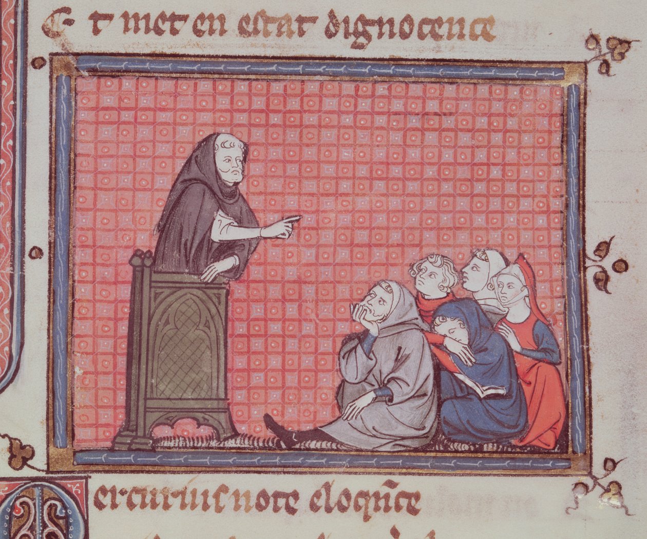 Ms 1044 fol.67 O Sermão, de Ovide Moralise escrito por Chretien Legouais de French School