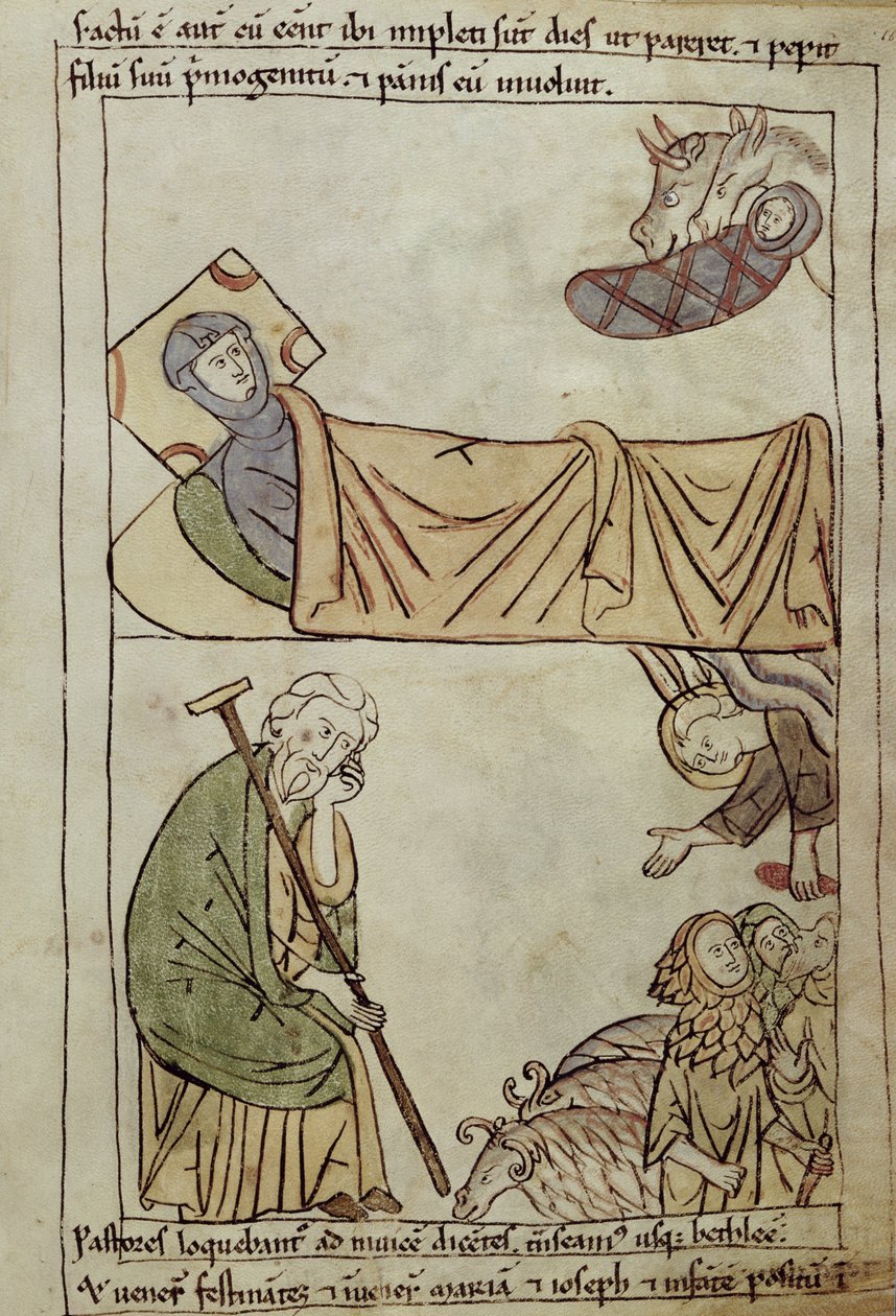 Ms 108 fol.168 A Natividade, de uma Bíblia de French School