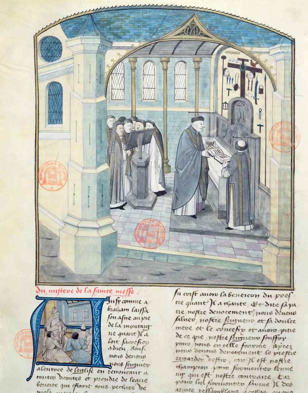 Ms 1560 O Mistério da Santa Missa, de Fleur des Histoires de French School
