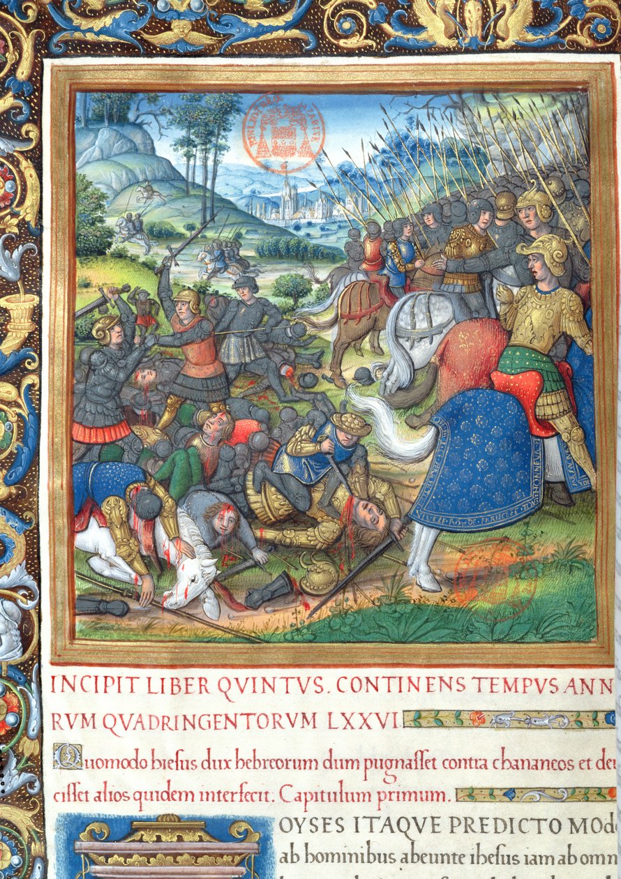 Ms. 1581 f. 154 Ilustração do Livro VIII (Da Morte de Davi à Morte de Acabe), Capítulo 1 das Antiguidades dos Judeus (Antiquitates Judaicae) de Flávio Josefo - Como Salomão, quando ele de French School