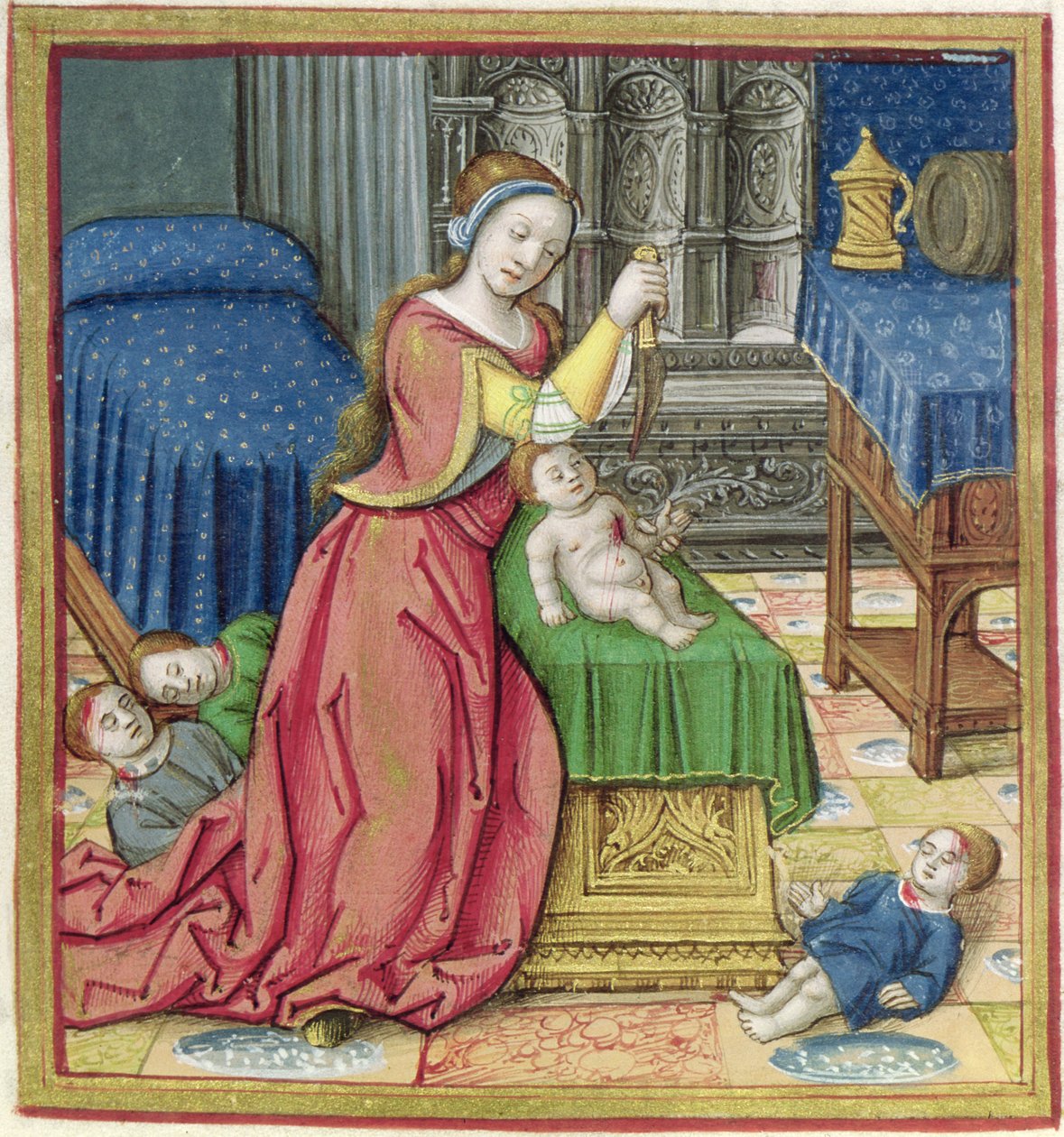 Ms 17 Athaliah (d.837 aC) da vida das celebridades femininas, c.1505 de French School