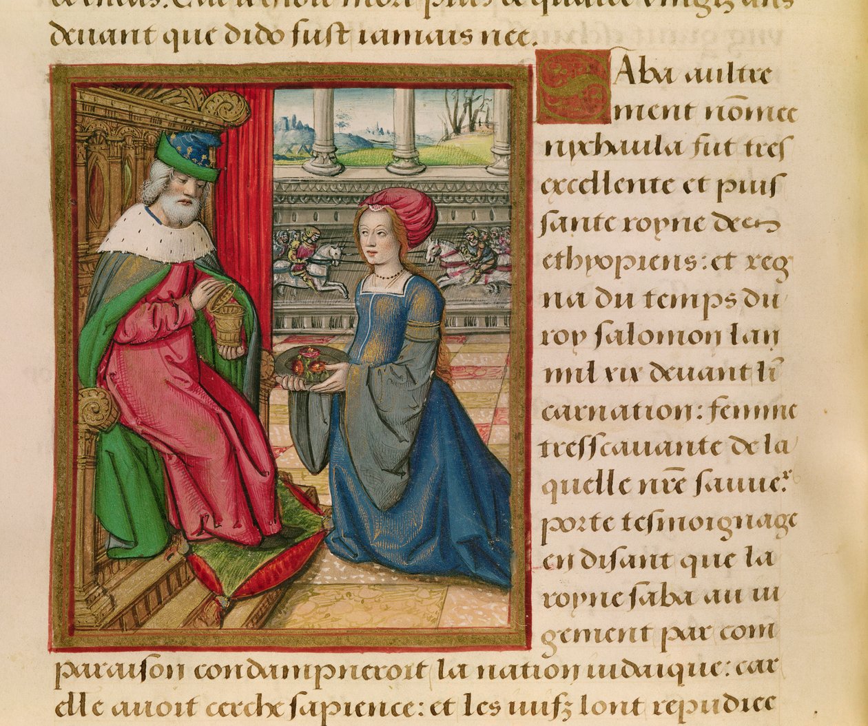 Ms 17 A Rainha de Sabá, da Celebrity Women&39;s Life, c.1505 de French School