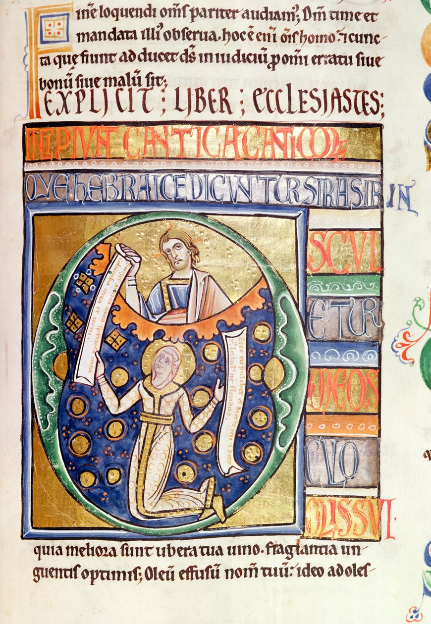 Ms 1 fol.235 O Livro de Eclesiastes, da Bíblia de Souvigny de French School
