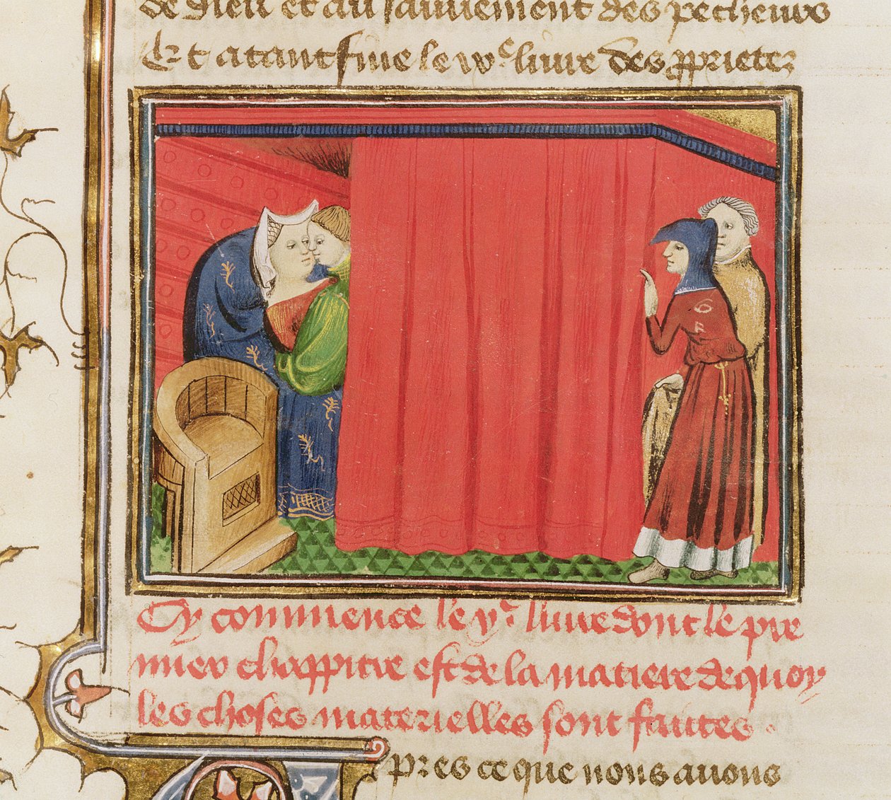 Ms 22531 Casal na cama, de O Livro das Coisas das Coisas de Barthelemy English, c.1410-15 de French School