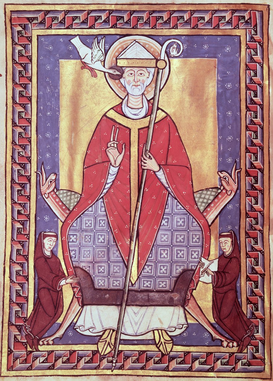 Ms 315 f.1v São Gregório, da Preview of His Works de French School