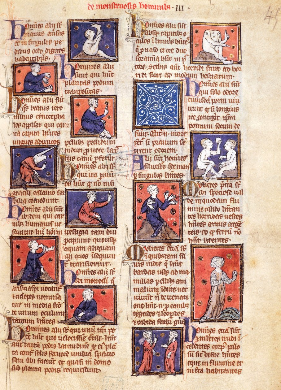 Ms 320 Fol.45r Monsters, de 