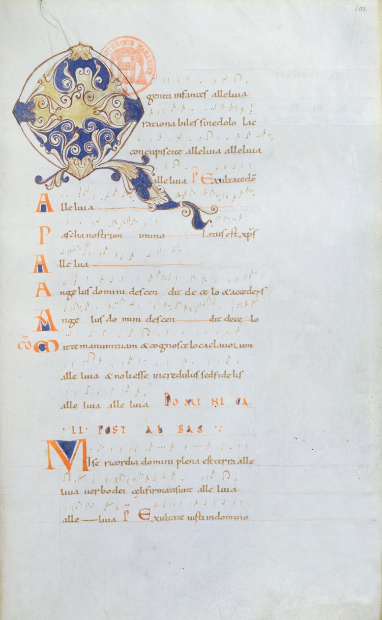 Ms 384 Antifonário da Abadia de Saint Denis, do século XI de French School