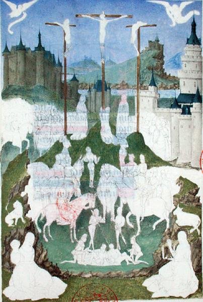 Ms 473 The Crucifixion ou Gólgota, miniatura inacabada de 