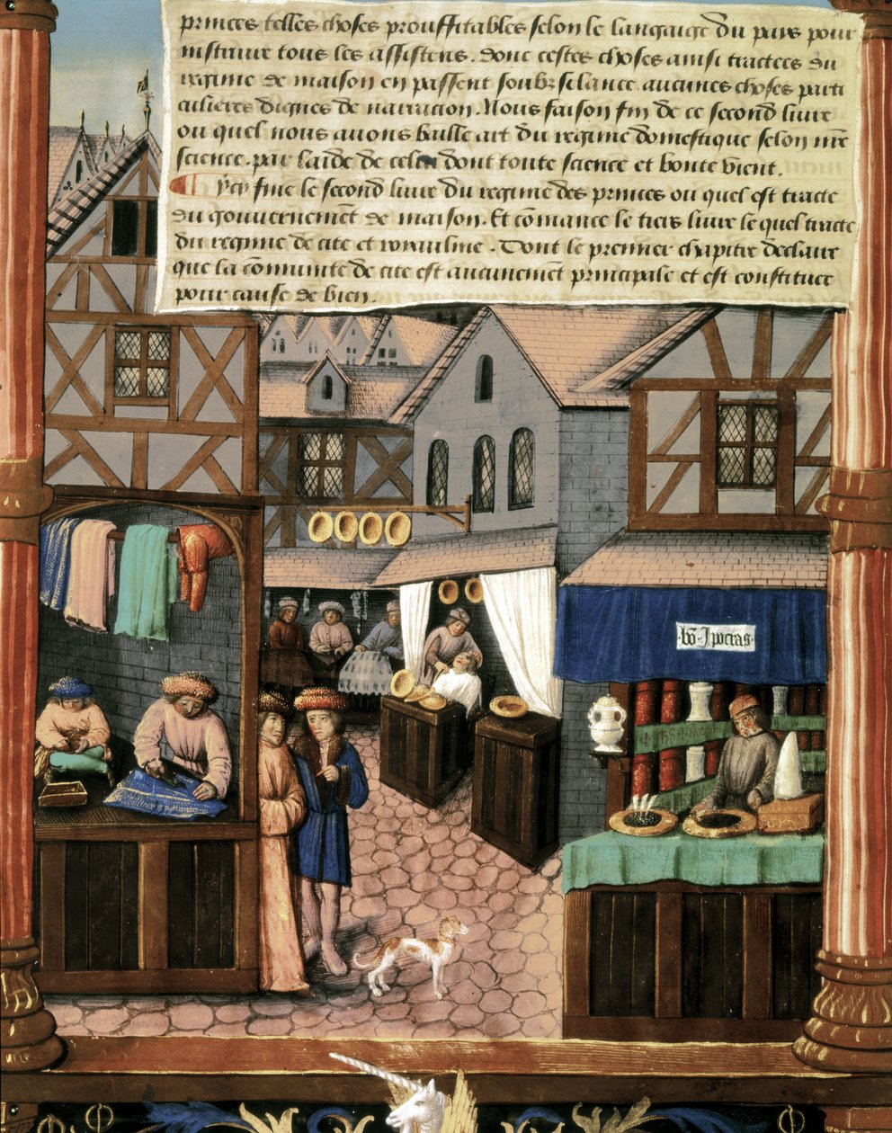 Ms 5062 fol.149v, página do "Livro do Governo dos Príncipes" de French School