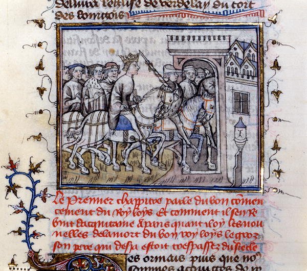 Sra. 783 St. Louis (1215-70) da França (vellum) de French School