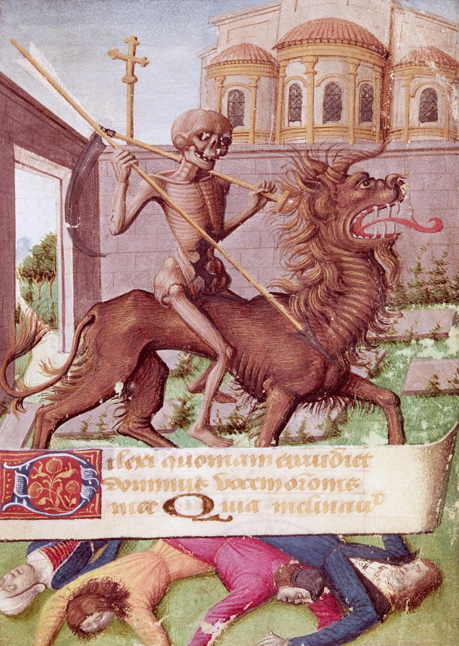 Ms 89 fol.88 O triunfo da morte, de um livro de horas de French School