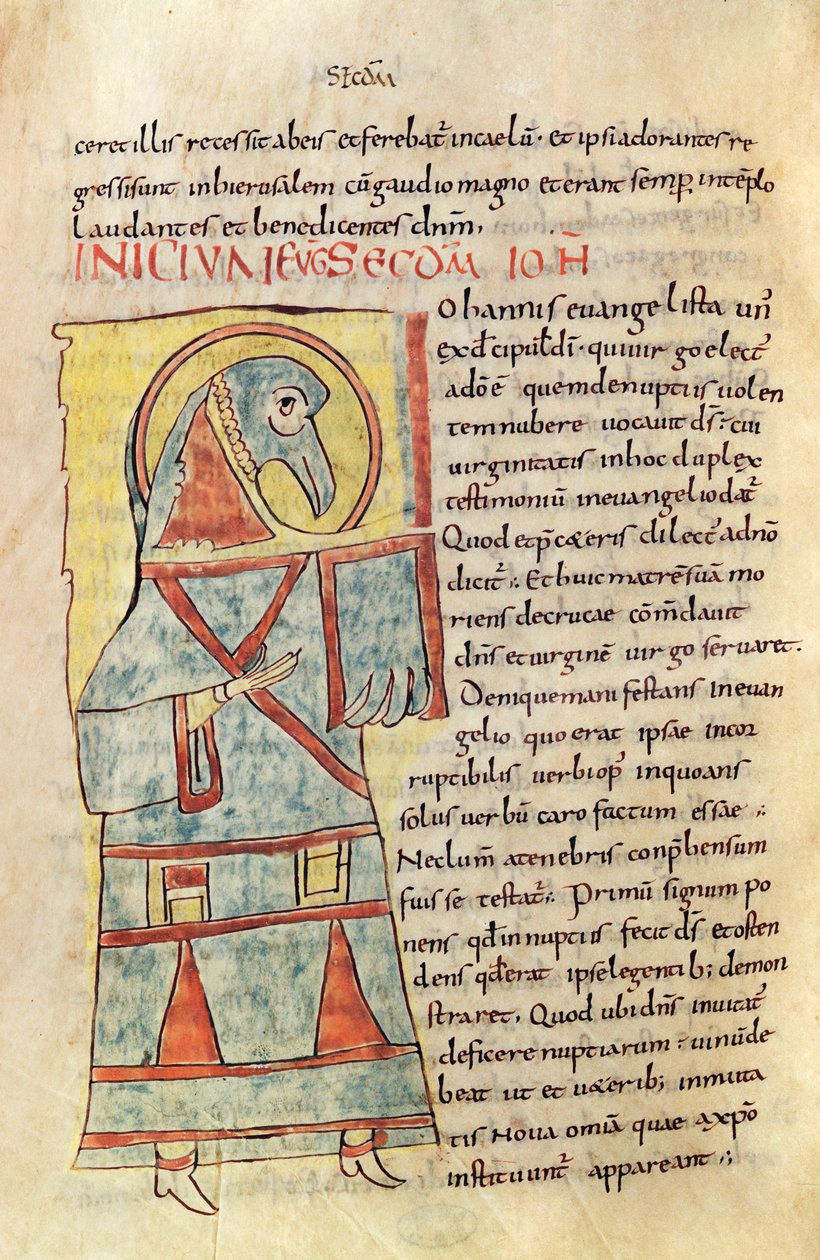 Ms 8 f.95v São João Evangelista de French School