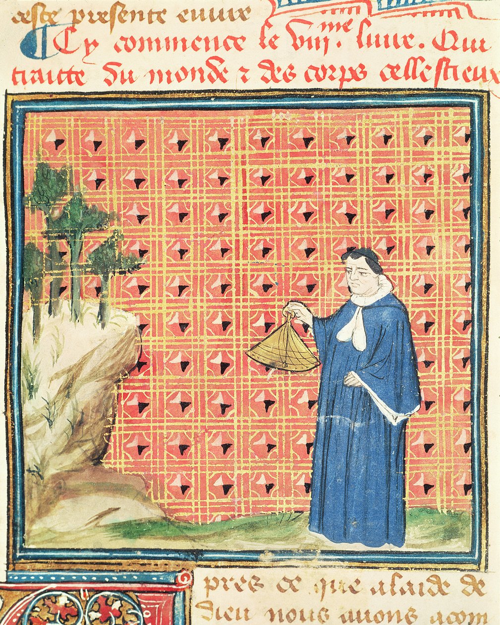 Ms 993 fol.130 O equinócio solar, do livro das propriedades das coisas por Jean Cordichon de French School