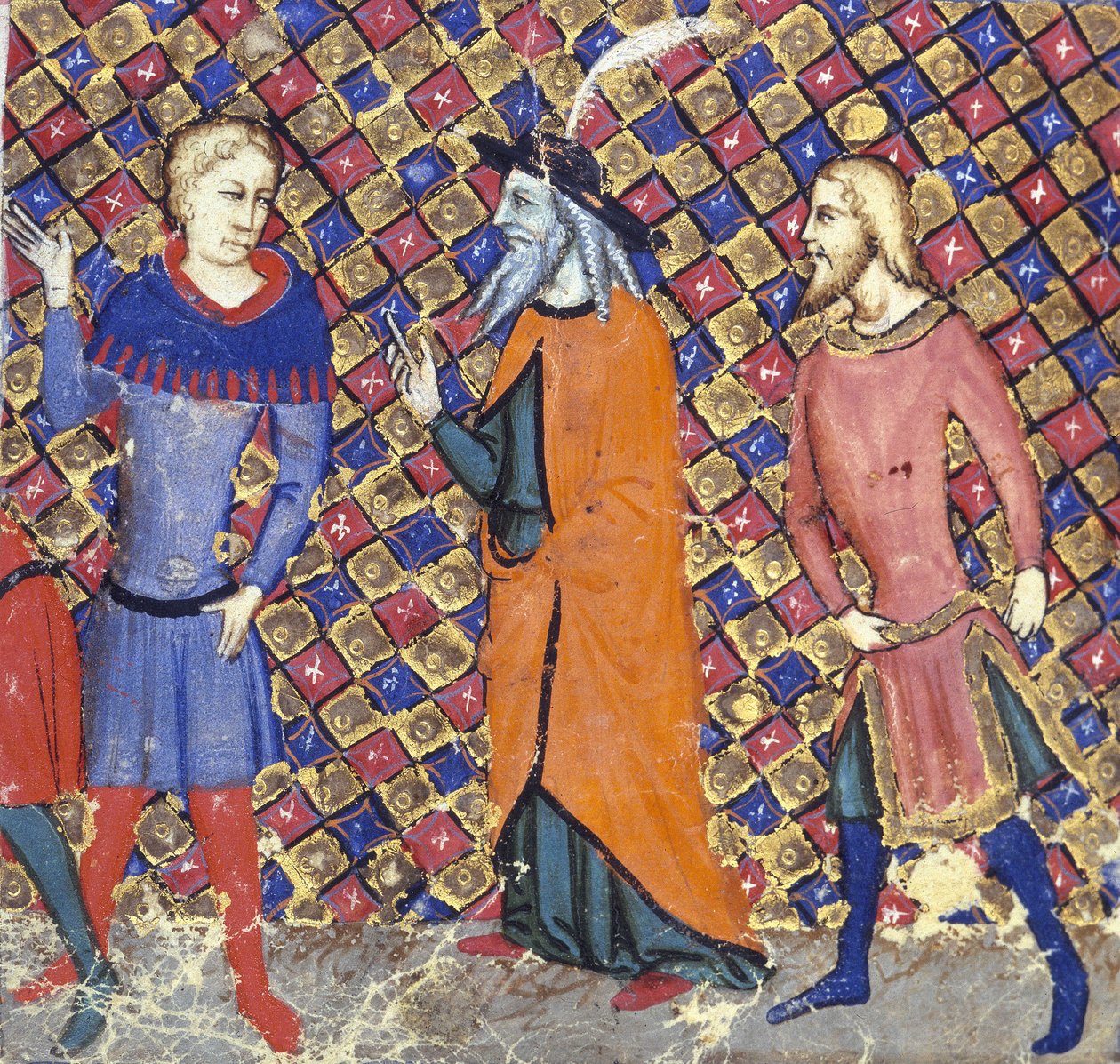 Acrescentar 12228 Merlin com Dois Companheiros, ilustração de 