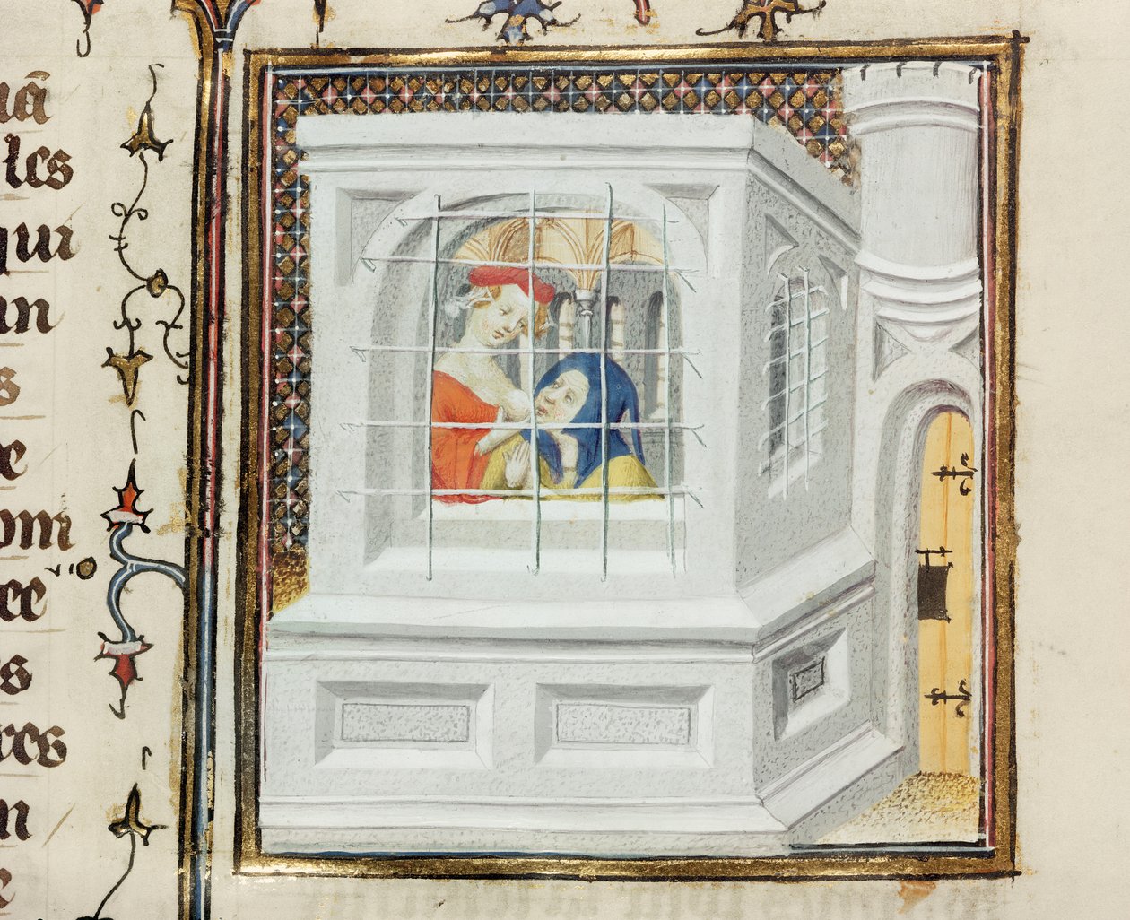 Fr. Pe 12420 Caridade Romana: Cimon e Pero, de Claris Mulieribus, de Giovanni Boccaccio (1313-75) de French School