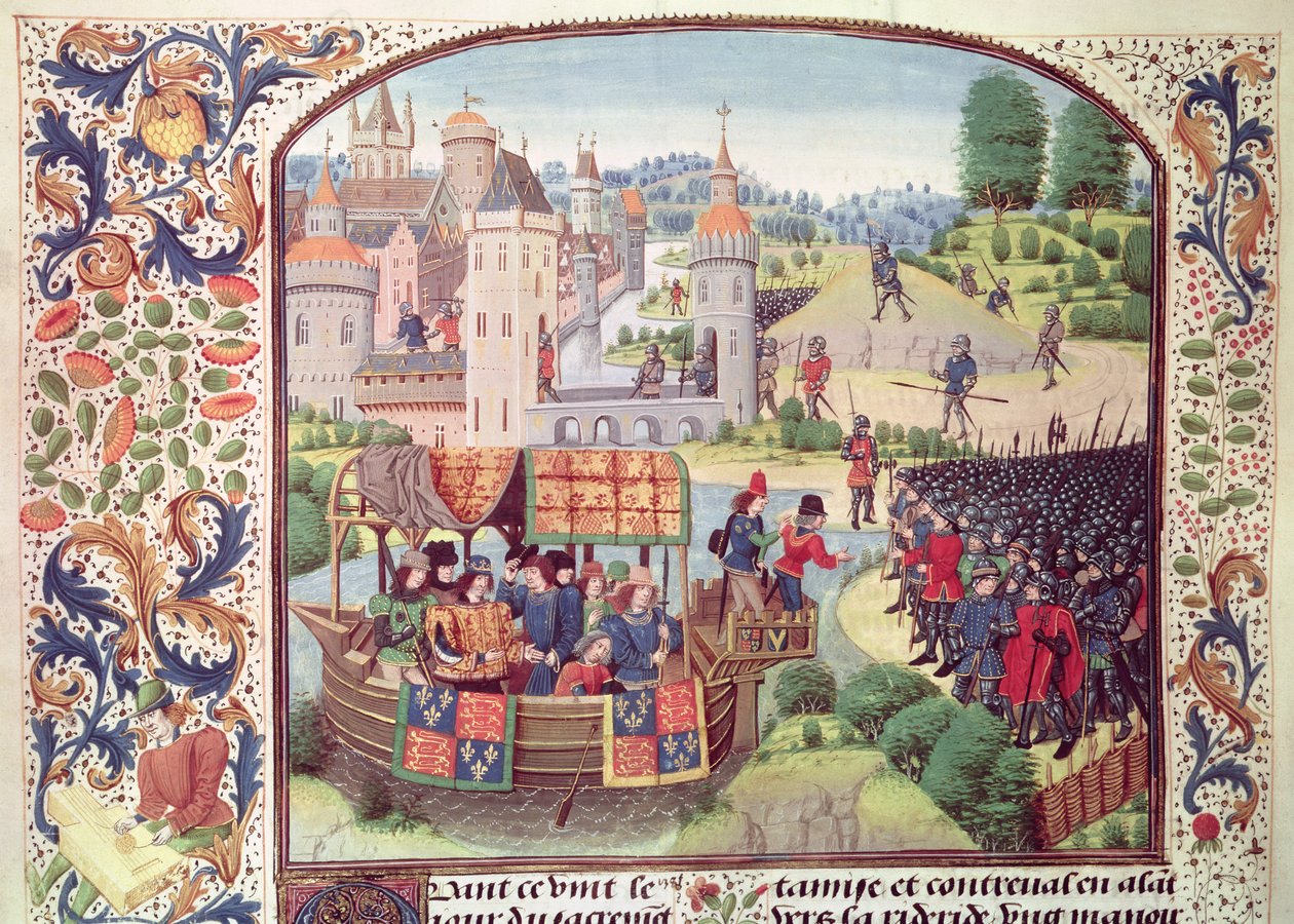 Fr. 2644 fol.154v A Torre de Londres, da Crônica de Froissarts de French School