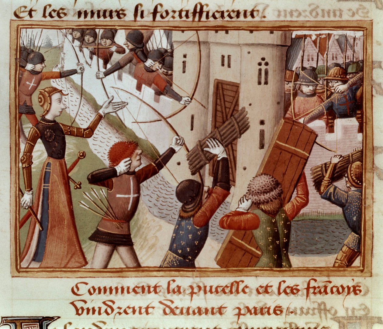 Sra. Fr 5054 f.66v O Cerco de Paris, Outubro 1428, 