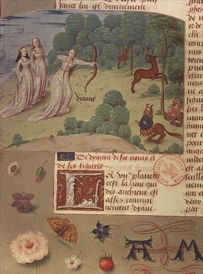 Sra. Fr 9197 fol.140v Diana hunting, de Livre des Eschecs D